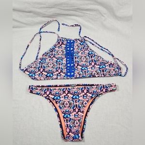 🌊 AERIE SWIM TEENY TINY WOMEN'S BIKINI - SIZE M TOP & BOTTOM 🌊